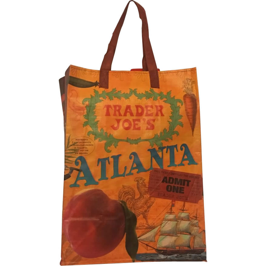 Atlanta & Chicago  Trader Joe's BAGS reusable Shopping grocery Tote ECO bag NWT 