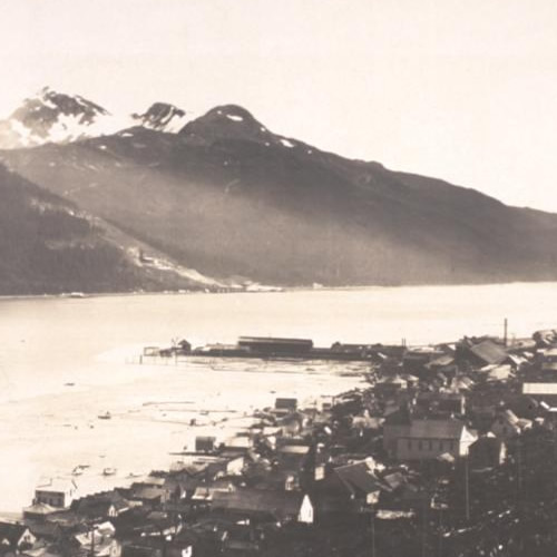 Sandy Beach Pump House and the Treadwell Mine, Douglas Island, Juneau